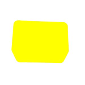 Folie für Auffahrschutz gelb